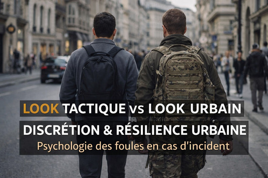 look tactique vs look urbain discrétion résilience urbaine psychologie des foules Europe contexte urbain 2026