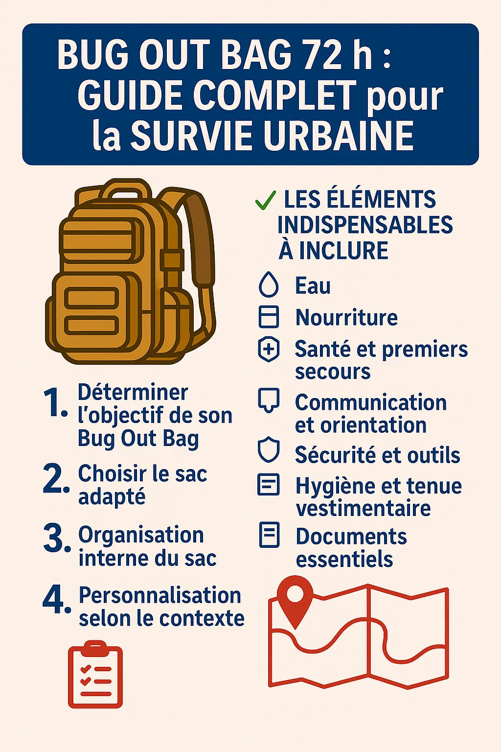 Bug Out Bag 72h : Guide Complet pour la Survie Urbaine
