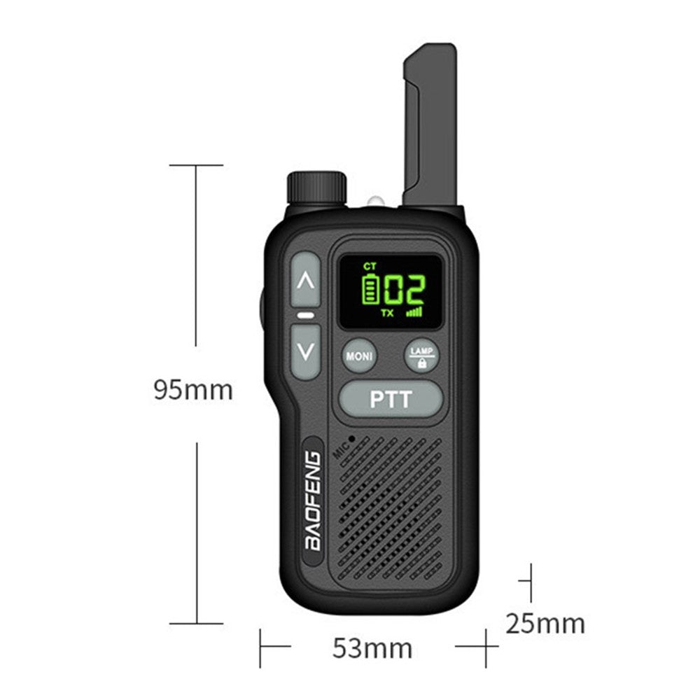 Radio Baofeng BF-T18 ultra-compacte 50g - talkie-walkie léger pour randonnée et survie