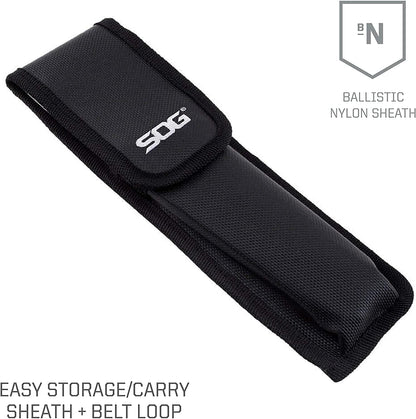 SOG Scie Pliante F10N-CP – Lame Acier Carbone Trempé Ultra-Robuste