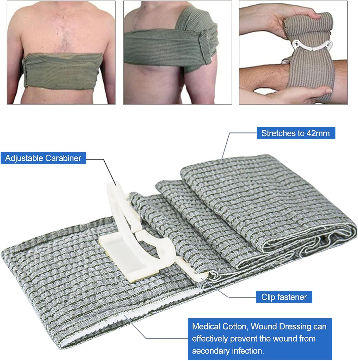Bandage hémostatique tactique - Application urgence