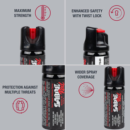 Spray au piment SABRE RED Magnum 60 - Protection professionnelle