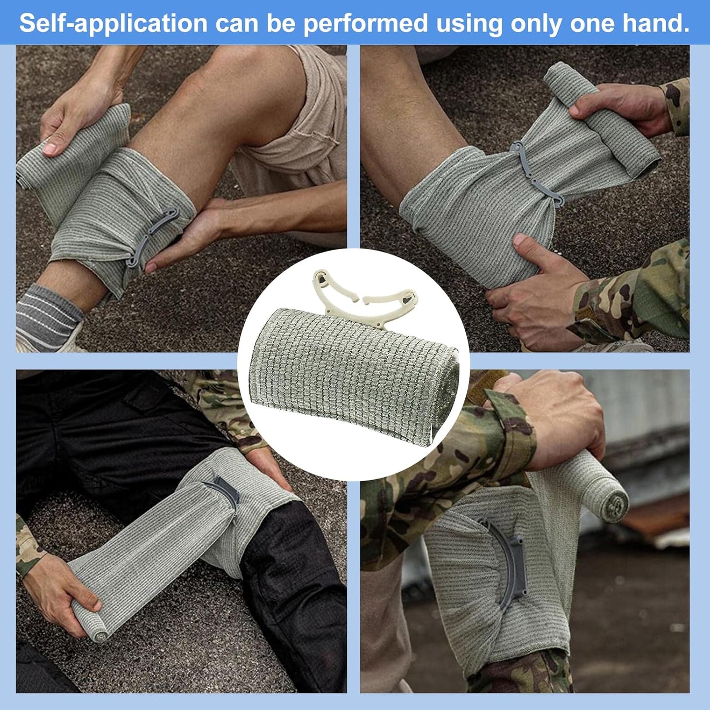 Bandage compression sous vide - Utilisation terrain