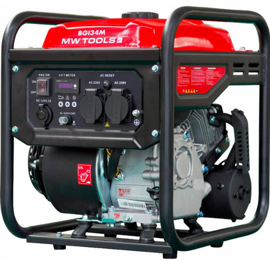 Groupe Électrogène Inverter MW Tools – 3,5 kW Essence 230 V ( Puissance stable, silence et autonomie pour la préparation urbaine et les coupures prolongées. )