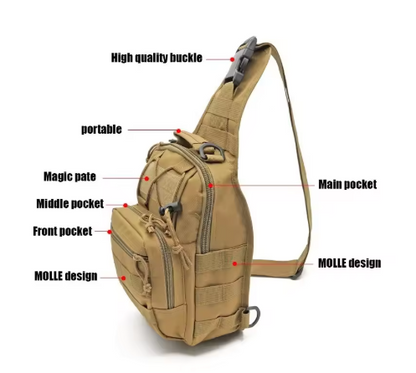 Sac de Poitrine Tactique G4Free – Léger, Modulable et Prêt pour l’Action