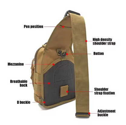 Sac de Poitrine Tactique G4Free – Léger, Modulable et Prêt pour l’Action