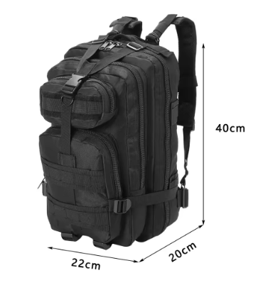 Sac à dos tactique 3P – Grande capacité 35L ou 45L – Survie urbaine & plein air
