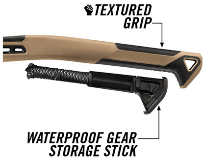 Hache Gerber Bushcraft manche ergonomique grip antidérapant confort