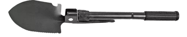 
Pelle multifonction coloris noire - outil survie outdoor
