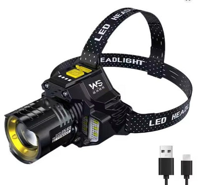 Lampe frontale tactique LED avec détection intelligente de mouvement