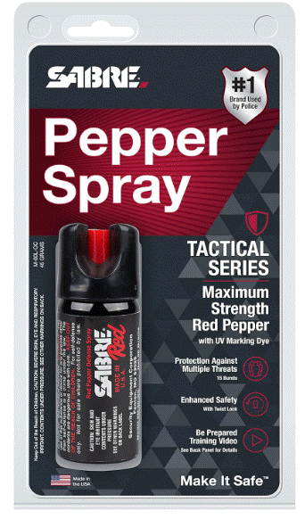 Utilisation spray défense SABRE RED - Portée et efficacité