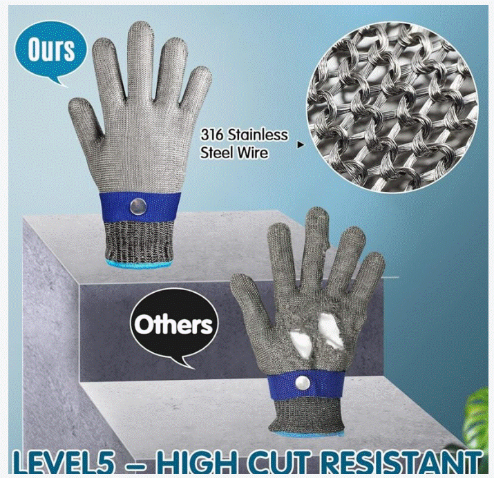 Démonstration gants anti-coupure haute résistance - Test de protection EN388