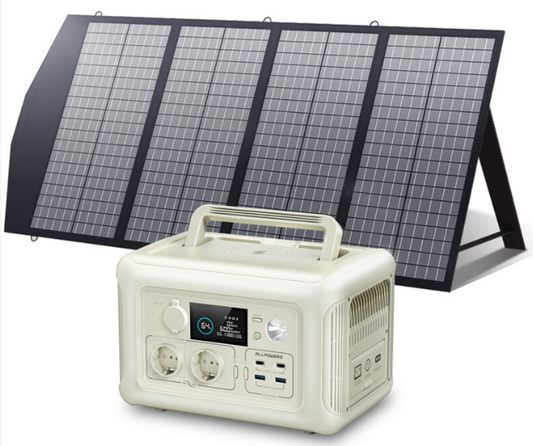 Centrale Électrique Portable ALLPOWERS R600 + Panneau Solaire 200 W ( Autonomie longue durée, recharge ultra-rapide et alimentation multi-appareils pour la préparation urbaine.)