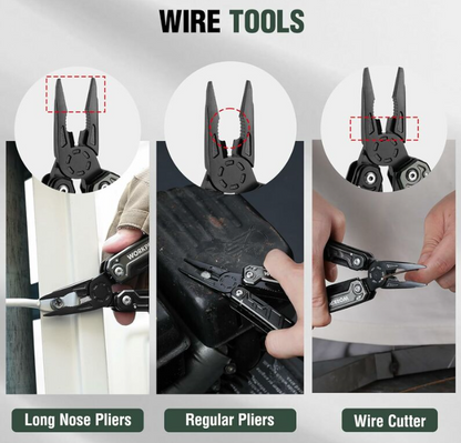 Pince Multifonction WORKPRO 11-en-1 – Compacte, Robuste et Prête à Tout