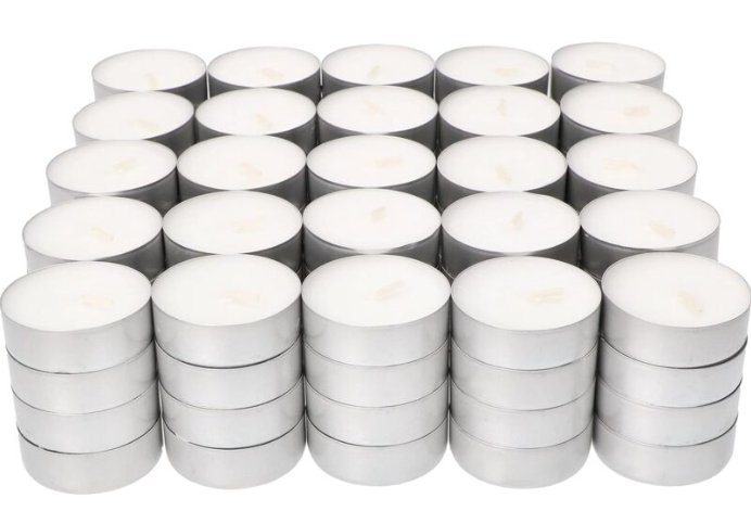 KOTARBAU – Lot de 100 Bougies Chauffe-Plat Non Parfumées (4 h)