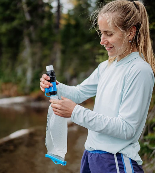 Sawyer Squeeze + Poche CNOC Premium 2 L – Kit de filtration haut de gamme