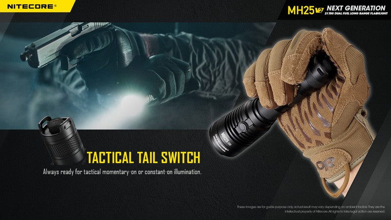 Nitecore MH25 V2 – Lampe Torche Multitask Hybrid Ultra-Robuste 1300 lm