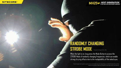 Nitecore MH25 V2 – Lampe Torche Multitask Hybrid Ultra-Robuste 1300 lm