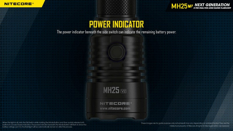 Nitecore MH25 V2 – Lampe Torche Multitask Hybrid Ultra-Robuste 1300 lm