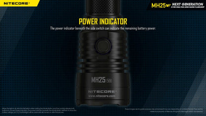 Nitecore MH25 V2 – Lampe Torche Multitask Hybrid Ultra-Robuste 1300 lm