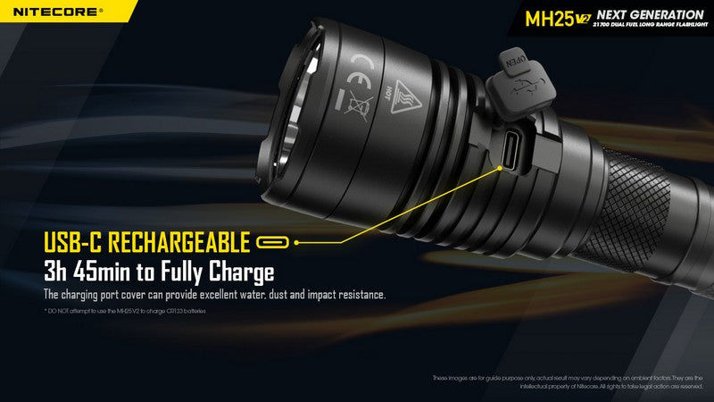 Nitecore MH25 V2 – Lampe Torche Multitask Hybrid Ultra-Robuste 1300 lm