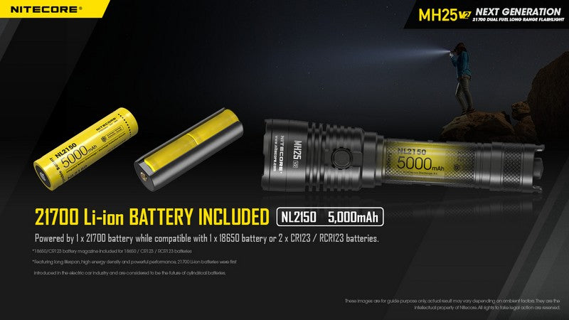 Nitecore MH25 V2 – Lampe Torche Multitask Hybrid Ultra-Robuste 1300 lm
