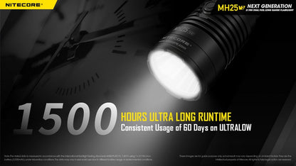 Nitecore MH25 V2 – Lampe Torche Multitask Hybrid Ultra-Robuste 1300 lm