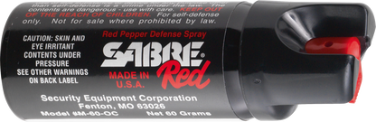 SABRE RED – Magnum 60 (SBM60)  Aérosol de défense professionnel 2-en-1 – Spray au piment + marquage UV