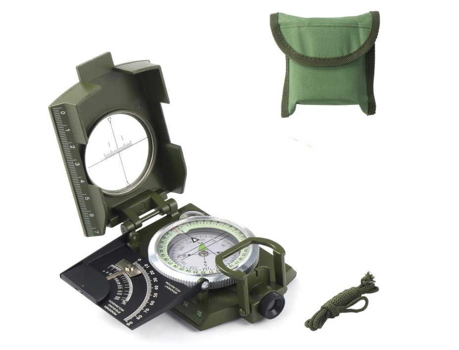 Boussole militaire de survie tactique – Étanche & antichoc - Urban Survival District