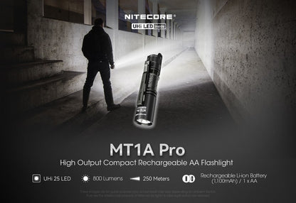 Nitecore MT1A Pro – Lampe Torche Ultra-Compacte 800 lm